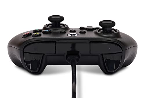 PowerA Nano Enhanced Wired Controller for Xbox Series X|S - Black, portable, compact, gamepad, wired video game controller, gaming controller, works with Xbox One and Windows 10/11, Officially Licensed for Xbox