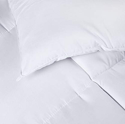 Utopia Bedding Comforter Duvet Insert - Quilted Comforter with Corner Tabs - Box Stitched Down Alternative Comforter (California King, White)