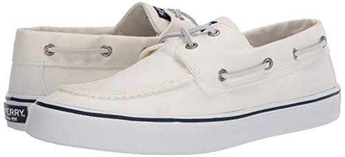 Sperry Men's Bahama II Boat Shoe, SW White, 9 M US