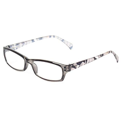 Reading Glasses 5 Pairs Fashion Ladies Readers Spring Hinge with Pattern Print Eyeglasses for Women (5 Pack Mix Color, 1.75)