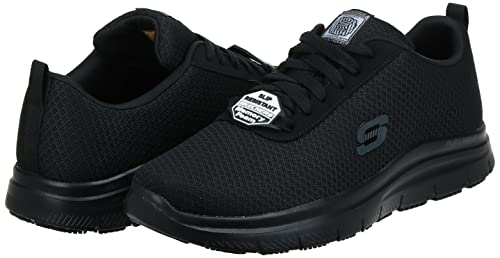 Skechers Men's Flex Advantage Bendon Work Shoe, Black, 12 Wide