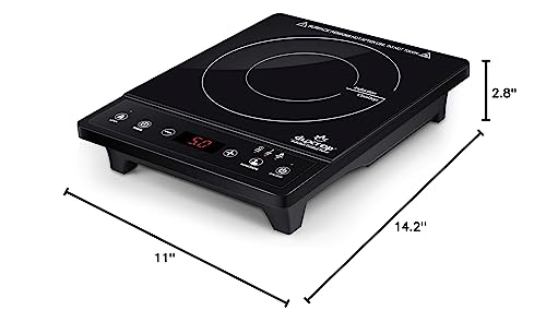 Duxtop Portable Induction Cooktop, Countertop Burner, Induction Burner with Timer and Sensor Touch, 1800W 8500ST E210C2