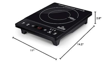 Duxtop Portable Induction Cooktop, Countertop Burner, Induction Burner with Timer and Sensor Touch, 1800W 8500ST E210C2