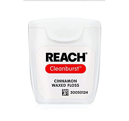 Reach Waxed Dental Floss Variety 3 Flavor Pack | Effective Plaque Removal, Extra Wide Cleaning Surface | Shred Resistance, Slides Smoothly & Easily | Unflavored, Mint, Cinnamon, 55 Yards Each