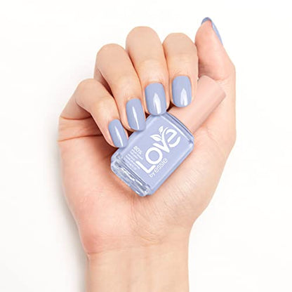 LOVE by essie Nail Polish, 80% Plant-based, Salon-Quality, Vegan, Soft Blue, Putting Myself First, 0.46 Fl Oz