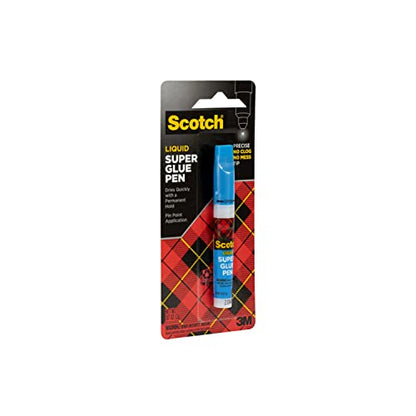 Scotch Super Glue Pen, .07 oz, Fast Drying Liquid Formula (AD126-P)