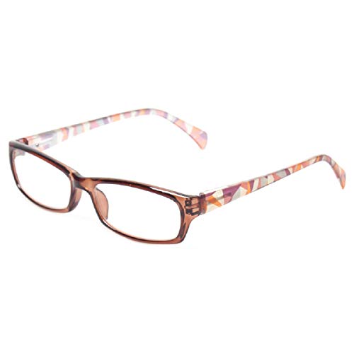 Reading Glasses 5 Pairs Fashion Ladies Readers Spring Hinge with Pattern Print Eyeglasses for Women (5 Pack Mix Color, 1.75)