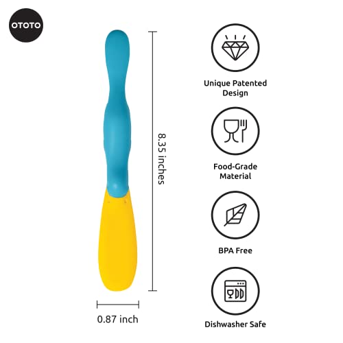 OTOTO Splatypus Jar Spatula - Unique Kitchen Gadgets - BPA-free & 100% Food Safe - Crepe Spreader, Kitchen Spatula - Fun Cooking Gadgets for Foodies - Jar Spatulas for Scooping and Scraping