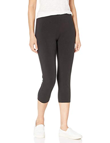 Hanes Women's Stretch Jersey Capri, Black, XX-Large