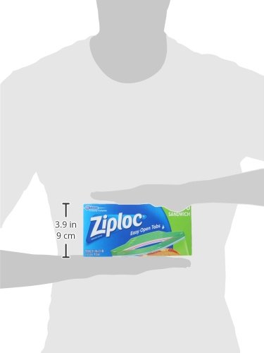 Ziploc Sandwich and Snack Bags for On the Go Freshness, Grip 'n Seal Technology for Easier Grip, Open, and Close, 90 Count