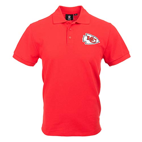 FOCO NFL Kansas City Chiefs Mens Polo Short Sleeve ShirtPolo Short Sleeve Shirt, Casual Color, M