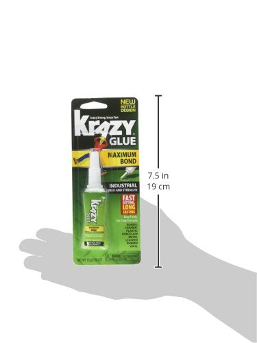 Elmer's KG48948MR Krazy Glue(R) Maximum Bond Industrial Formula-15g, 1 Count (Pack of 1)