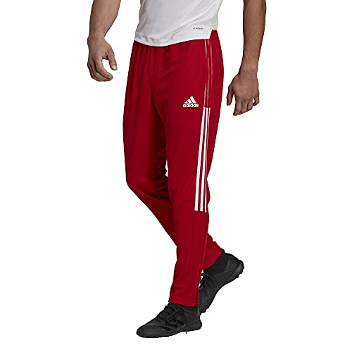 adidas Men's Tiro 21 Track Pants, Red, Medium