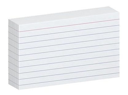 Oxford Ruled Index Cards, 3" x 5", White, 100-Pack (31)