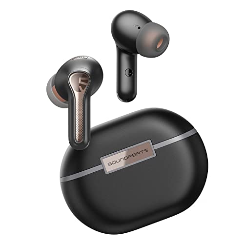 SoundPEATS Capsule3 Pro 43dB Hybrid Active Noise Cancelling Earbuds, Hi-Res Bluetooth 5.3 Earphones with LDAC, 6 Mics for Calls, 52 Hrs, IPX4 Rated, Powerful Sound, App Customize EQ