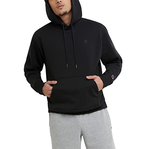 Champion Men's Hoodie, Powerblend, Fleece Striped Sweatshirt for Men (Reg. or Big & Tall)