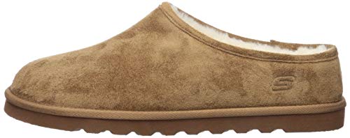 Skechers Men's RENTEN-LEMATO Slipper, Tan, 12 Medium US