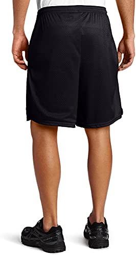 Champion mens 9" Shorts, Mesh Shorts, 9", Mesh Basketball Shorts, Mesh Gym running shorts, Black-407q88, XX-Large US