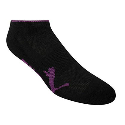 Puma Women's Half Terry Runner Socks 6-Pack, Black, 9-11