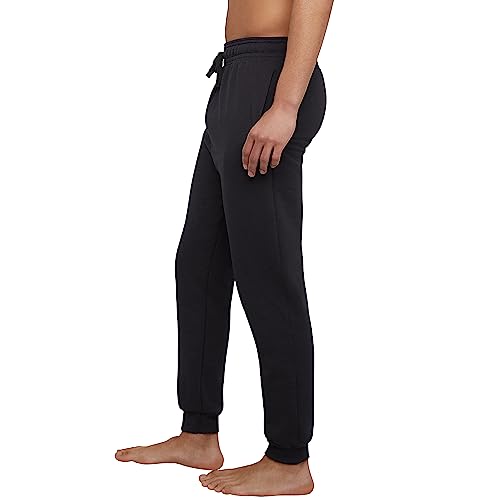 Hanes Men's Jogger Sweatpant with Pockets, Black, Small