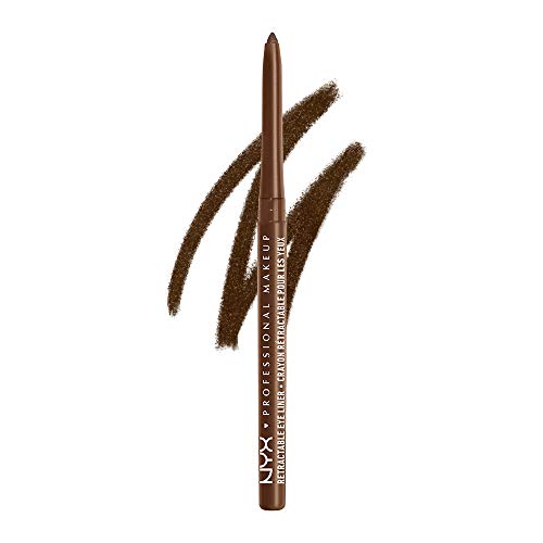 NYX PROFESSIONAL MAKEUP Mechanical Eyeliner Pencil, Creamy Retractable Eyeliner, Smudge-Proof & Smooth Gliding, Bronze