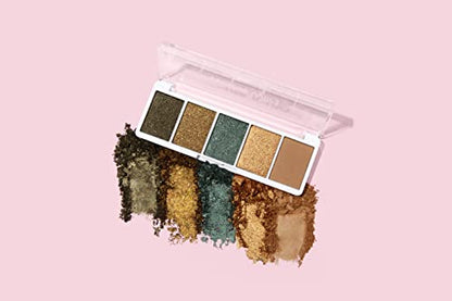 wet n wild Color Icon Eyeshadow Makeup 5 Pan Palette, My Lucky Charm, Matte, Shimmer, Metallic, Long Wearing, Rich Buttery Pigment, Cruelty Free