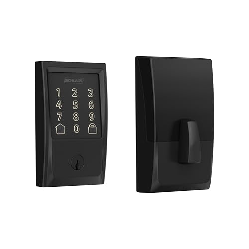 Schlage Encode Smart Wi-Fi Deadbolt with Century Trim in Matte Black