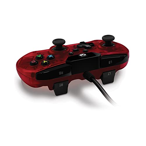 Hyperkin X91 Ice Wired Controller for Xbox Series X | S/Xbox One/Windows 10/11 - Officially Licensed By Xbox (Ruby Red)