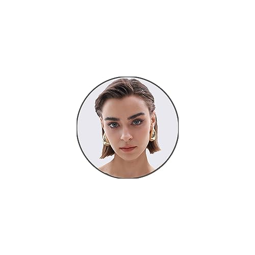 PNYFIL Bottega Earring Dupes Chunky Gold Hoop Earrings For Women Trendy Tear Drop Waterdrop Earrings Big Large Fashion Teardrop Necklace Statement Jewelry For Women Girls