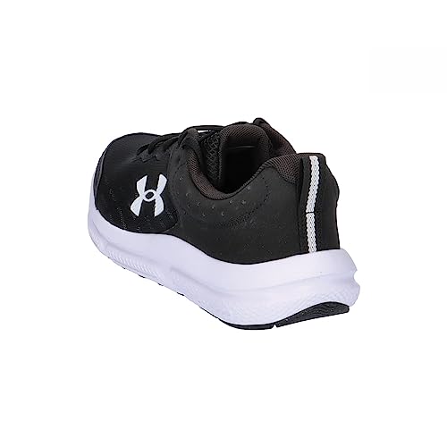 Under Armour Men's Charged Assert 10 Running Shoe, (001) Black/Black/White, 11