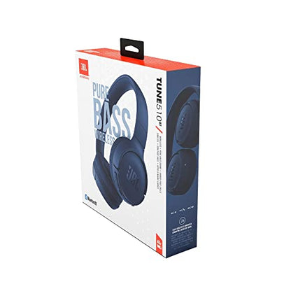 JBL Tune 510BT: Wireless On-Ear Headphones with Purebass Sound - Blue, Medium