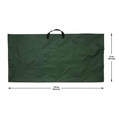 RUAFOX Garden Leaf Tarp With Handles Converts Into Reusable Yard Waste Bag 56.5” L x 56“ W - Comes With Claw Garden Gloves