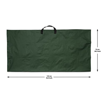 RUAFOX Garden Leaf Tarp With Handles Converts Into Reusable Yard Waste Bag 56.5” L x 56“ W - Comes With Claw Garden Gloves