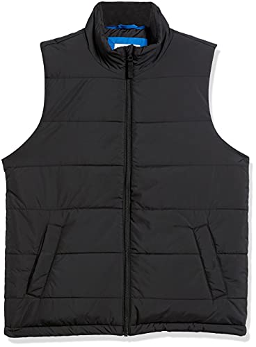 Amazon Essentials Men's Midweight Puffer Vest, Black, Medium