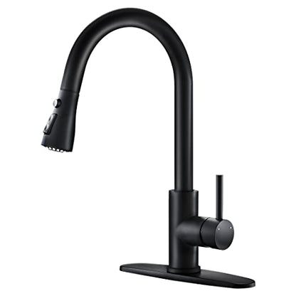 Black Kitchen Faucets with Pull Down Sprayer Kitchen Sink Faucet with Pull Out Sprayer Single Hole Deck Mount Single Handle Stainless Steel Grifos De Cocina 866068R