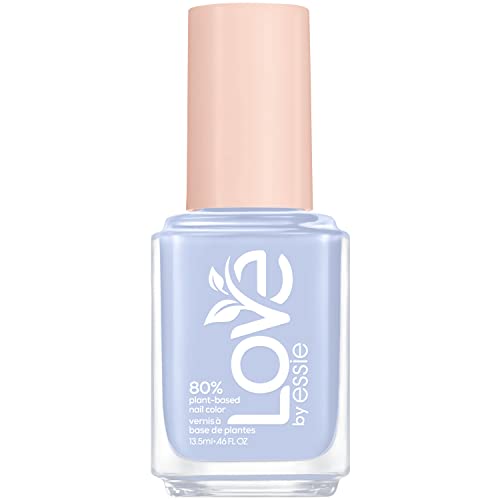 LOVE by essie Nail Polish, 80% Plant-based, Salon-Quality, Vegan, Soft Blue, Putting Myself First, 0.46 Fl Oz