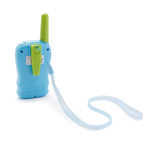 Amazon Basics Kids Walkie Talkie Set, Set of 2, Green and Blue