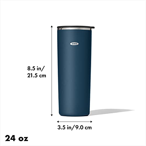 OXO Strive 24oz Insulated Tumbler with Sliding Lid - Dark Cobalt