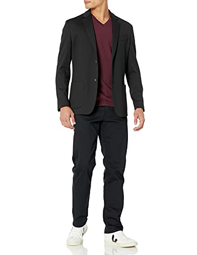 Amazon Essentials Men's Straight-Fit Stretch Jean, Black, 32W x 32L