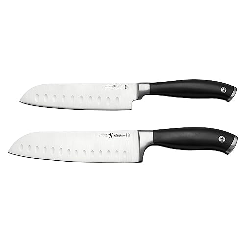 HENCKELS Forged Elite Razor-Sharp 2-Piece Santoku Knife Set, German Engineered Informed by 100+ Years of Mastery