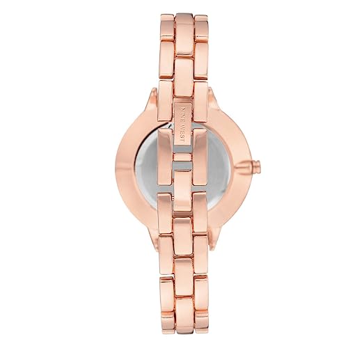 Nine West Women's NW/2226RGRG Rose Gold-Tone Bracelet Watch