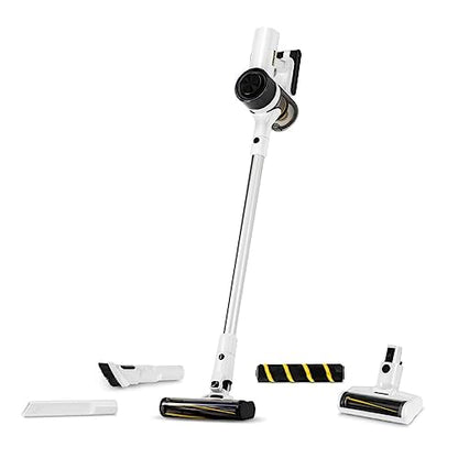 Kärcher - VCN 4 Cordless Stick Vacuum - 450 W Motor - LCD Display - 3 Power Levels - 71 Minute Runtime - With Accessories,White