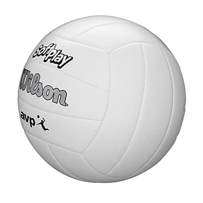 WILSON AVP Soft Play Volleyball - Official Size, White