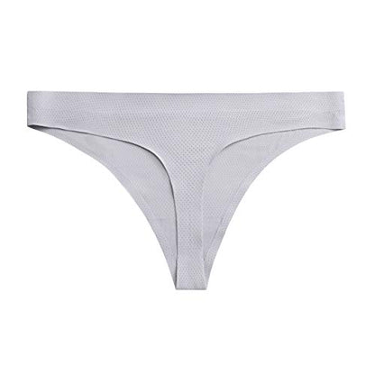 voenxe Seamless Thongs for Women No Show Thong Underwear Women 5-10 Pack (C-5 Pack Basics, Medium)