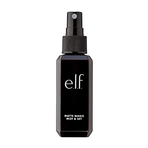 e.l.f., Matte Magic Mist & Set - Small, Lightweight, Long Lasting, Mattifying, Revitalizes, Controls Shine, Refreshes, Hydrates, All-Day Wear, 2.0 Fl Oz