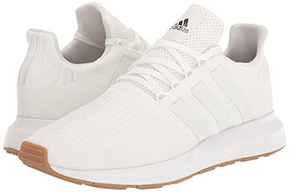 adidas Men's Swift Run Sneaker, White/White/Core Black, 10.5