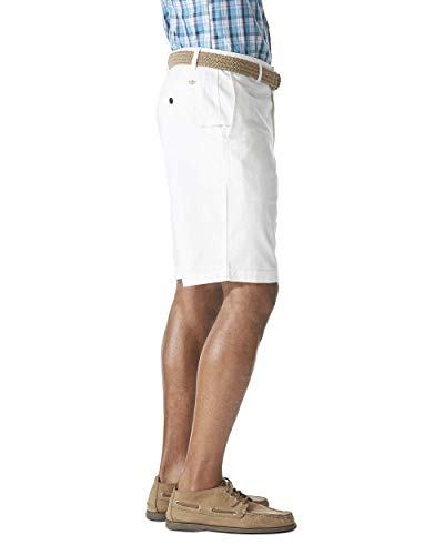 Dockers Men's Perfect Classic Fit Shorts (Regular and Big & Tall), White Cap, 42