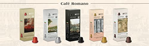 Organic USDA Café Romano Coffee Aluminum Espresso Pods For Nespresso Origninal Machine 100 Pack Italian Espresso Coffee 100% Arabica (Variety pack)