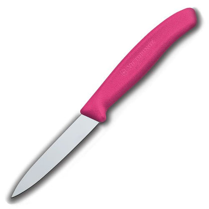 Victorinox 3.25 Inch Swiss Classic Paring Knife with Straight Edge, Spear Point, Pink