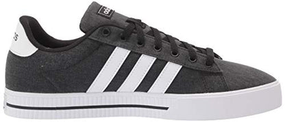 adidas Men's Daily 3.0 Skate Shoe, Core Black/Cloud White/Core Black, 10.5